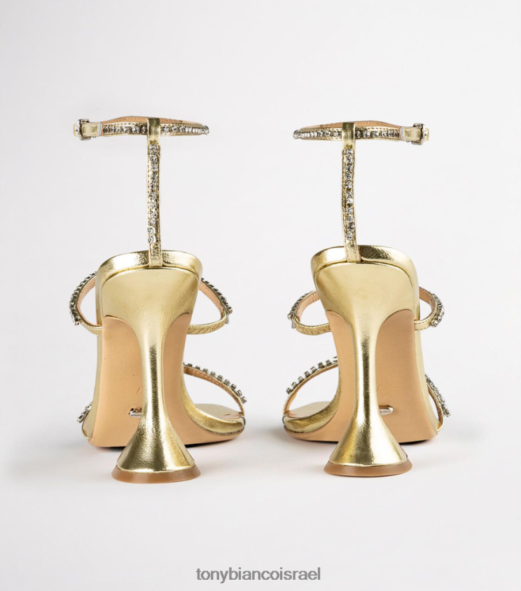 נעלי עקב | נשים נאפה זהב מתכתי Tony Bianco עקבי skye 8BNR8T312